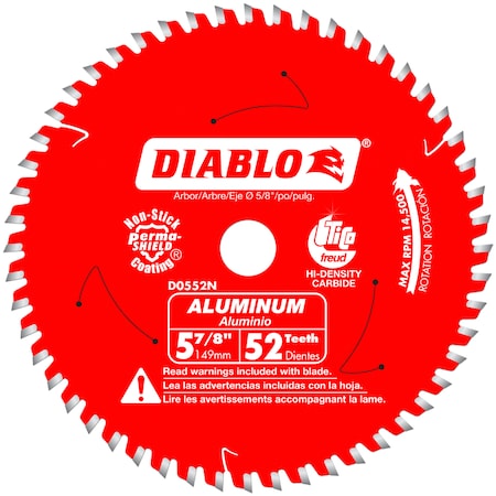 Diablo Diablo 5-7/8 in. D X 5/8 in. TiCo Hi-Density Carbide Circular Saw Blade 52 teeth 1 pk D0552N